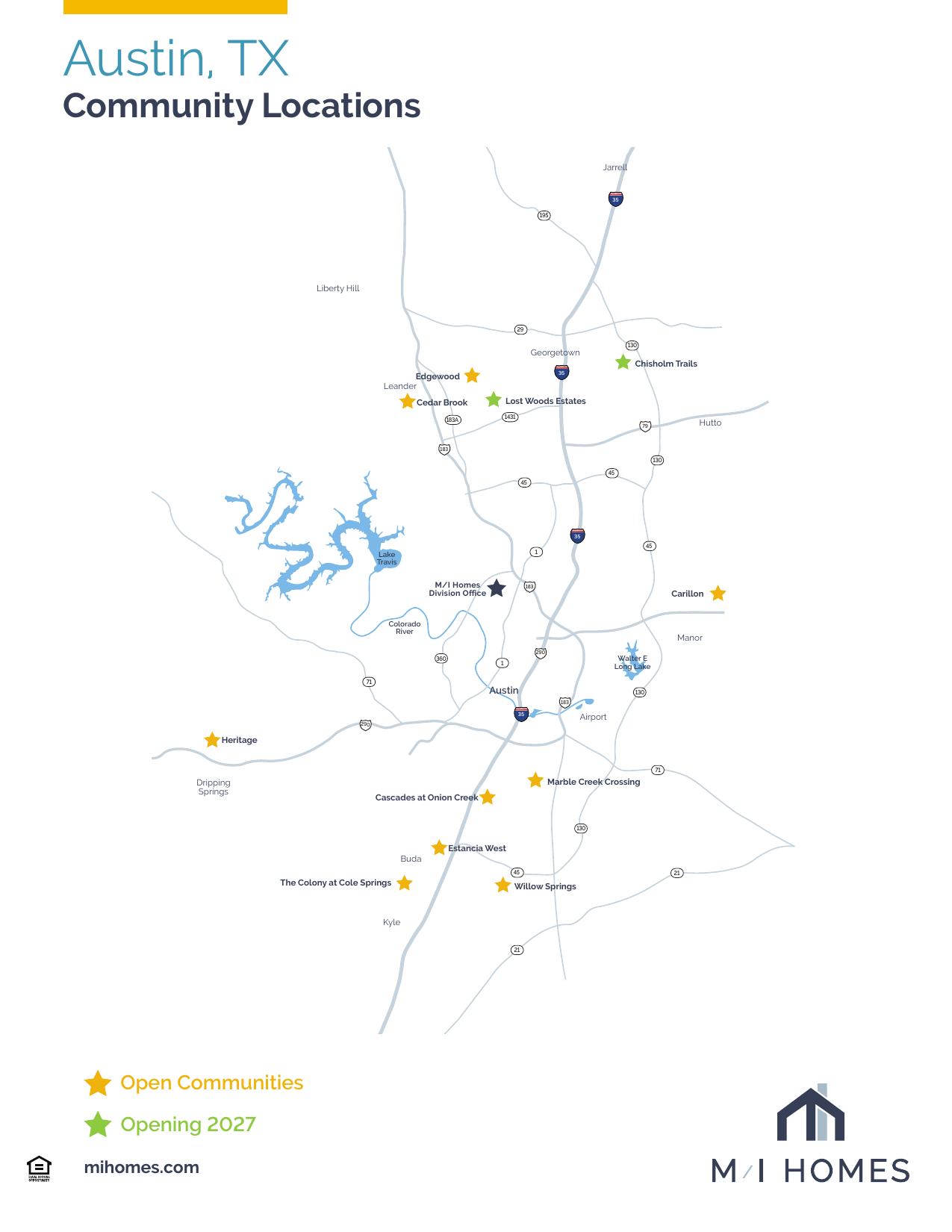 M/I Homes community map preview